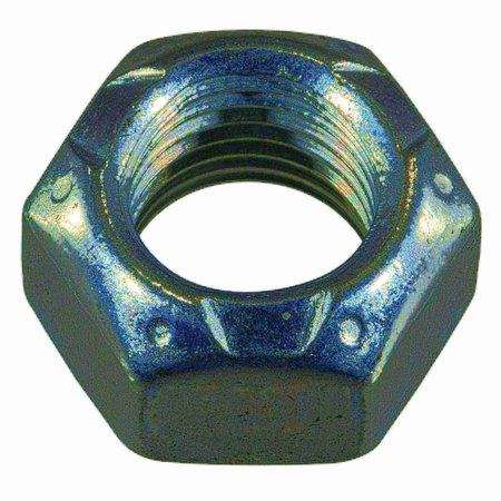 MIDWEST FASTENER Standard Hex Top Lock Lock Nut, 3/8"-24, Steel, Grade 2, Zinc Plated, 10 PK 64532